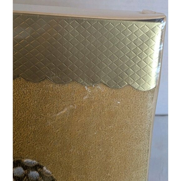 NOS 70s Mushroom Towels Velour Terry Golden Crown Guest Hand Set Of 3 Vtg Groovy - Picture 10 of 11